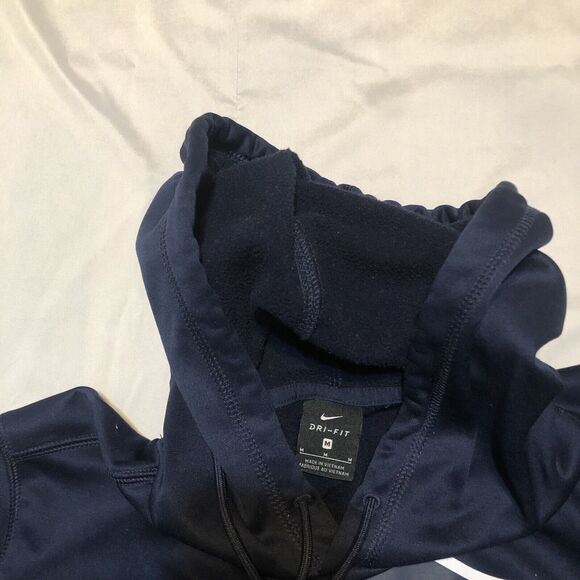 Nike New England Patriots Hoodie Mens Medium Blue DriFit NFL Football Pullover - Picture 4 of 9